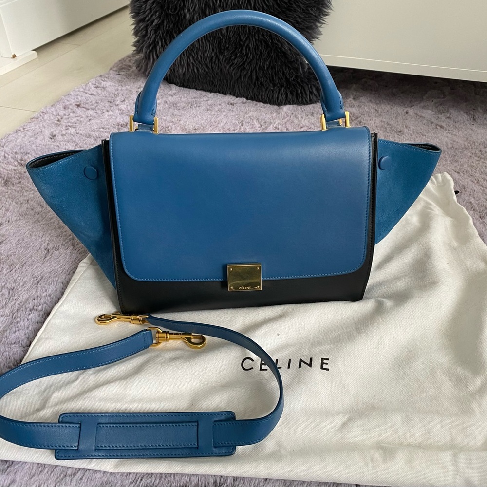 Celine Small Trapeze Bag In Smooth Calfskin